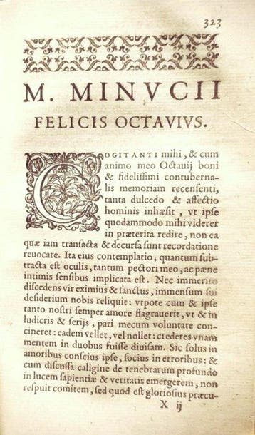Di Sicca Arnobio. - Disputationum adversus Gentes - 1605