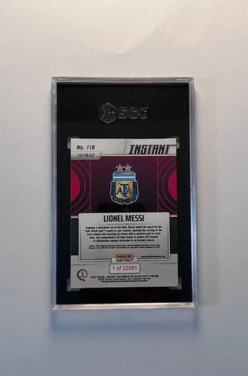 2022 Panini Instant Lionel Messi 118 Carte sérialisée,, Verzamelen, Nieuw