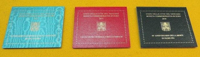 Vatican. 2 Euro 2013/2019 (5 coins) (Sans prix de réserve), Postzegels en Munten, Munten | Europa | Niet-Euromunten