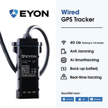 Slimme GPS Tracker  met 12V aansluiting en realtime volg app, Verzenden, Nieuw, Elektriciteit