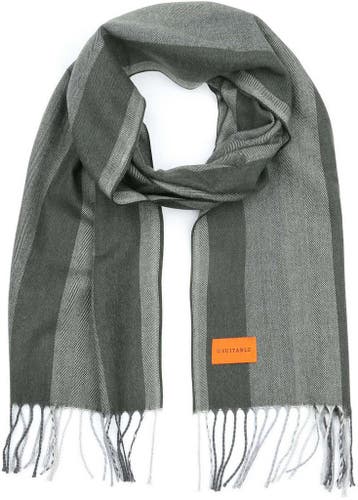 Suitable Sjaal Softfeel Herringbone Groen maat  Heren, Kleding | Heren, Mutsen, Sjaals en Handschoenen, Verzenden, Nieuw, Suitable
