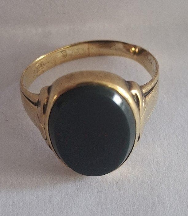 Ring - 14 karaat Geel goud Gele beryl (Heliodor) - Antiek, Handtassen en Accessoires, Ringen