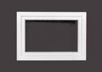 PVC raam draaikiep b100xh60 cm Wit, Gevelraam of Ruit, Minder dan 80 cm, 80 tot 120 cm, Nieuw