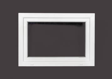 PVC raam draaikiep b100xh60 cm Wit, Ophalen of Verzenden, Gevelraam of Ruit