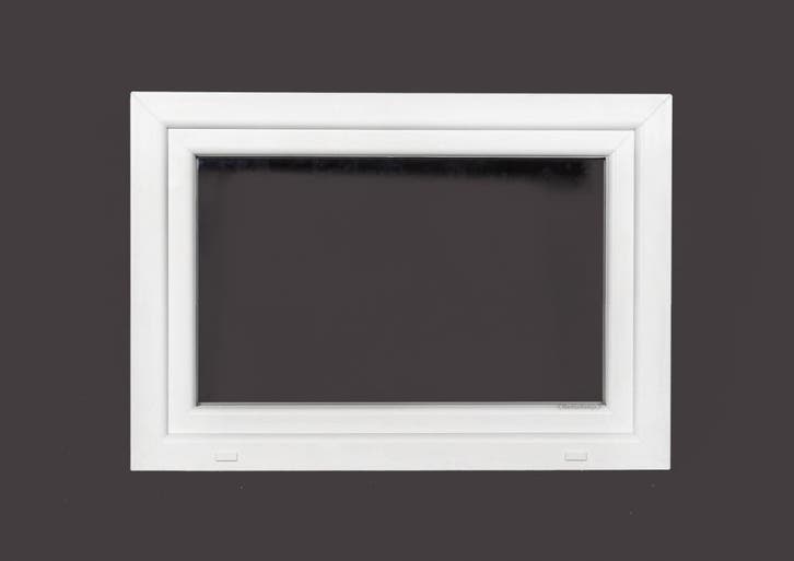 PVC raam draaikiep b100xh60 cm Wit, Doe-het-zelf en Bouw, Glas en Ramen, Dubbelglas, Nieuw, Gevelraam of Ruit, Minder dan 80 cm