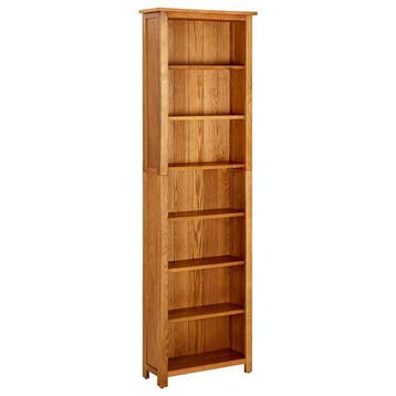 vidaXL Boekenkast met 7 schappen 60x22x200 cm massief, Huis en Inrichting, Kasten | Boekenkasten, Verzenden, Nieuw