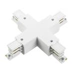 Global 3-Fase-Rail Kruis-verbinder wit, Verzenden, Nieuw, Metaal