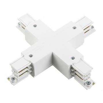 Global 3-Fase-Rail Kruis-verbinder wit, Verzenden