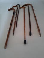 Wandelstok (6) - Hout - vintage wandelstokken