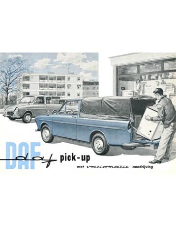 1961 DAF 750 VARIOMATIC BROCHURE NEDERLANDS, Ophalen of Verzenden, Nieuw