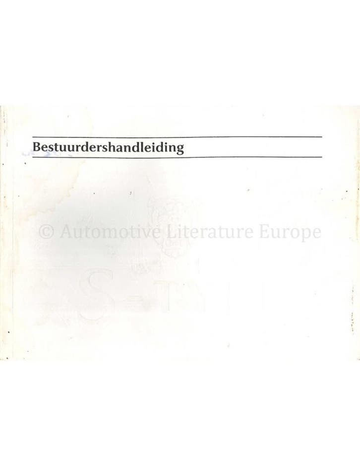 1999 JAGUAR S-TYPE INSTRUCTIEBOEKJE NEDERLANDS, Autos : Divers, Modes d'emploi & Notices d'utilisation