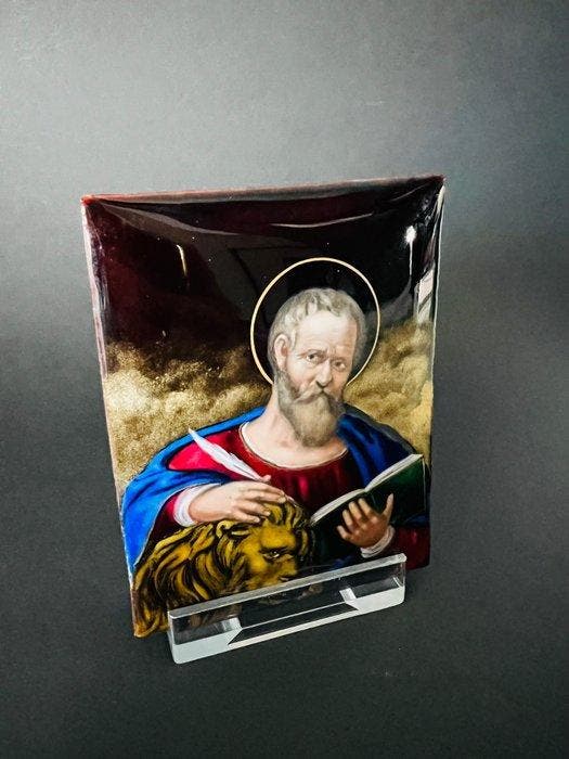 Ecole française Limoges - Faience émaillée polychrome –, Antiquités & Art, Art | Art non-occidental