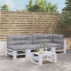 vidaXL Palletkussens 5 st stof grijs, Verzenden, Nieuw