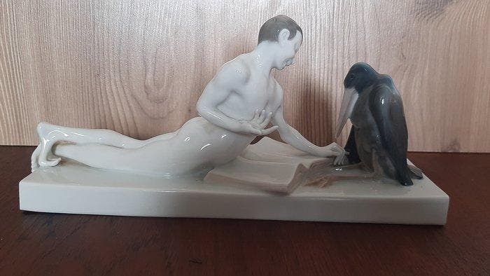 Rosenthal - Beeldje - Philosophical Duspute 1st Choice, Antiek en Kunst, Kunst | Designobjecten