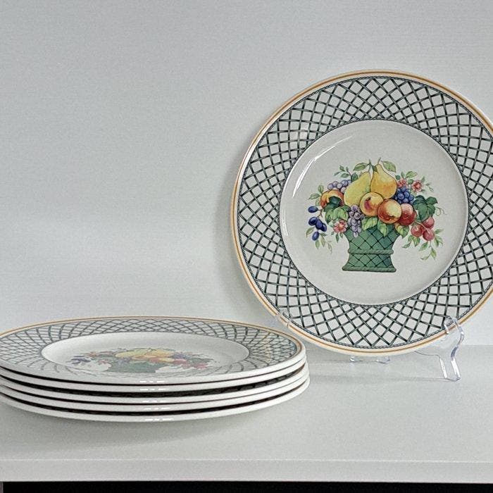Villeroy & Boch - Bord (6) - Basket - Vitroporzellan - Nieuw, Antiek en Kunst, Antiek | Meubels | Tafels