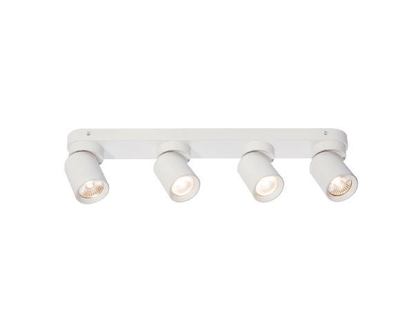 Veiling - 2x GU10 Opbouwspot Armatuur 4 cilinder zand wit, Autos : Pièces & Accessoires, Éclairage