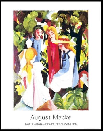 August Macke - “Vier Mädchen, 1912”.