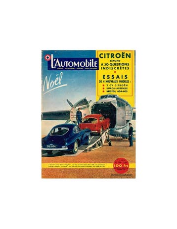 1954 L'AUTOMOBILE MAGAZINE 104 FRANS, Ophalen of Verzenden