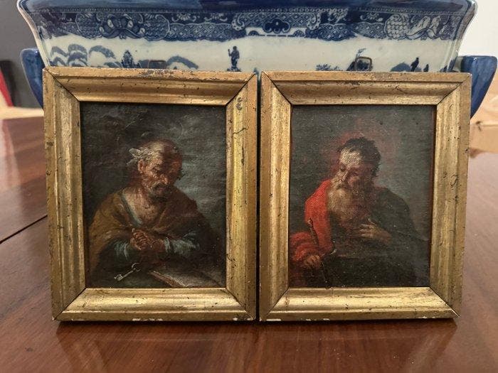 École autrichienne (XVIII) - Santi Pietro e Paolo, Antiek en Kunst, Kunst | Schilderijen | Klassiek