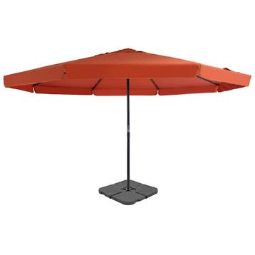 vidaXL Parasol met draagbare voet terracottakleurig, Verzenden, Nieuw