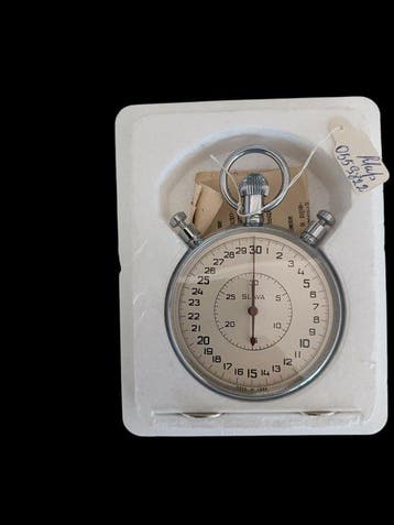 Klok - Verchroomd, SLAVA,USSR, stopwatch - 1970-1980