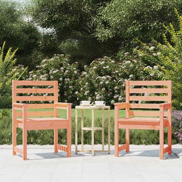 vidaXL Tuinstoelen 2 st 60x48x91 cm massief douglashout, Jardin & Terrasse, Verzenden