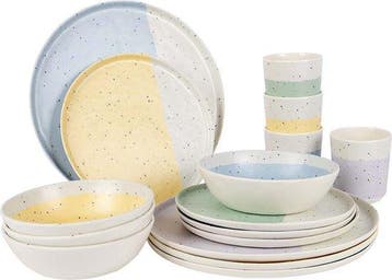 Bo-Camp - Pastel - Servies - Annecy - 15 Stuks, Verzenden, Nieuw