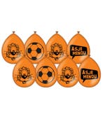 Loeki De Leeuw Ballonnen Oranje 30cm 8st, Verzenden