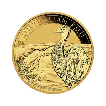 Gouden Australian Emu munt 2024 1 troy ounce