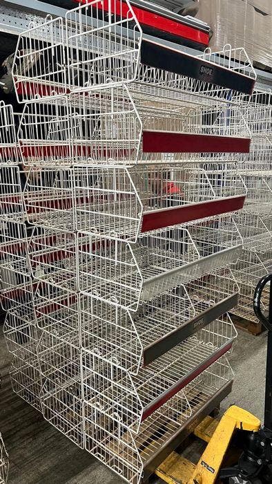 Stapelmand, Draadmanden, B96 x D43 x H32cm, Articles professionnels, Aménagement de Bureau & Magasin | Entrepôt, Rayonnage & Stockage