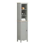 2dekans | SoBuy Badkamer Kolomkast - 1 Deurs - 3 Planken -, Ophalen of Verzenden, Nieuw