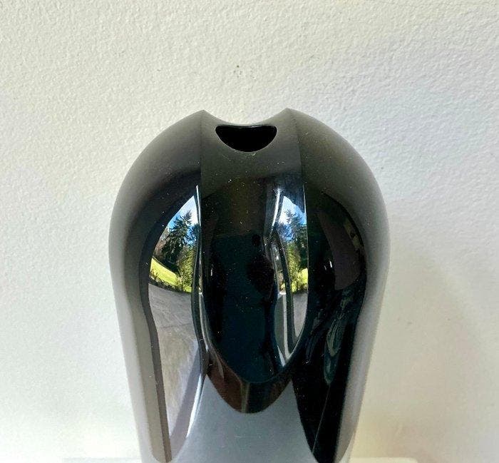 Vase - Verre - Glas Unikat 4,6 kg, Antiquités & Art, Art | Objets design