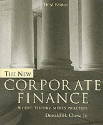The New Corporate Finance 9780071120432 Donald Chew, Verzenden, Gelezen, Donald Chew