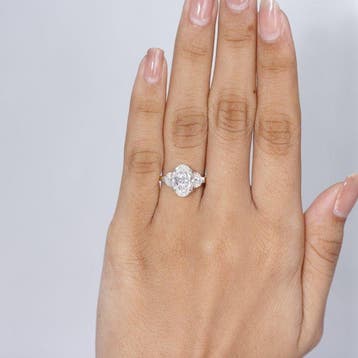 Verlovingsring - 14 karaat Geel goud - 3.56ct. tw. Diamant