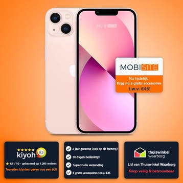 iPhone 13 / 128 GB - 4 Gratis Accessoires – Accu tot 100%, 128 GB, Verzenden, IPhone 13, Zo goed als nieuw