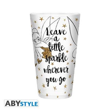 Disney Tinkerbell Gold Glitter XL Glas, Verzamelen, Ophalen of Verzenden, Nieuw