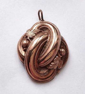 Zonder minimumprijs - Hanger 14 kt roségoud - Jugendstil