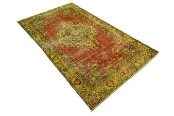rouge et jaune vintage - Tapis - 225 cm - 125 cm - avec, Maison & Meubles