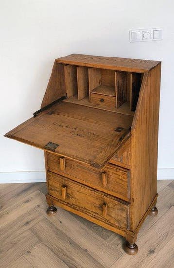 English made - Gemerkt - Secretaire - Secretaire - Eik -
