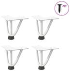 vidaXL Haarnadelpoten voor Salontafel 4 st 10 cm massief, Verzenden