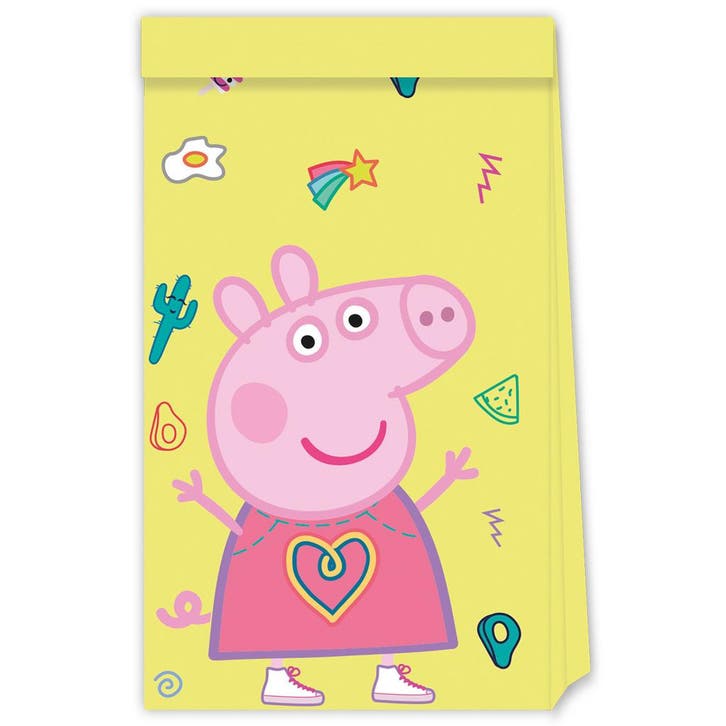 Peppa Pig Uitdeelzakjes 4st, Hobby & Loisirs créatifs, Articles de fête, Envoi