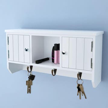 vidaXL Wandkastje voor sleutels en sieraden met deurtjes en, Maison & Meubles, Verzenden