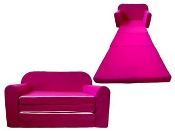 Roze kinderbank 170x100cm - Tweede kansje. Weg is pech!, Kinderen en Baby's, Kinderkamer | Overige Meubels, Verzenden, Zo goed als nieuw