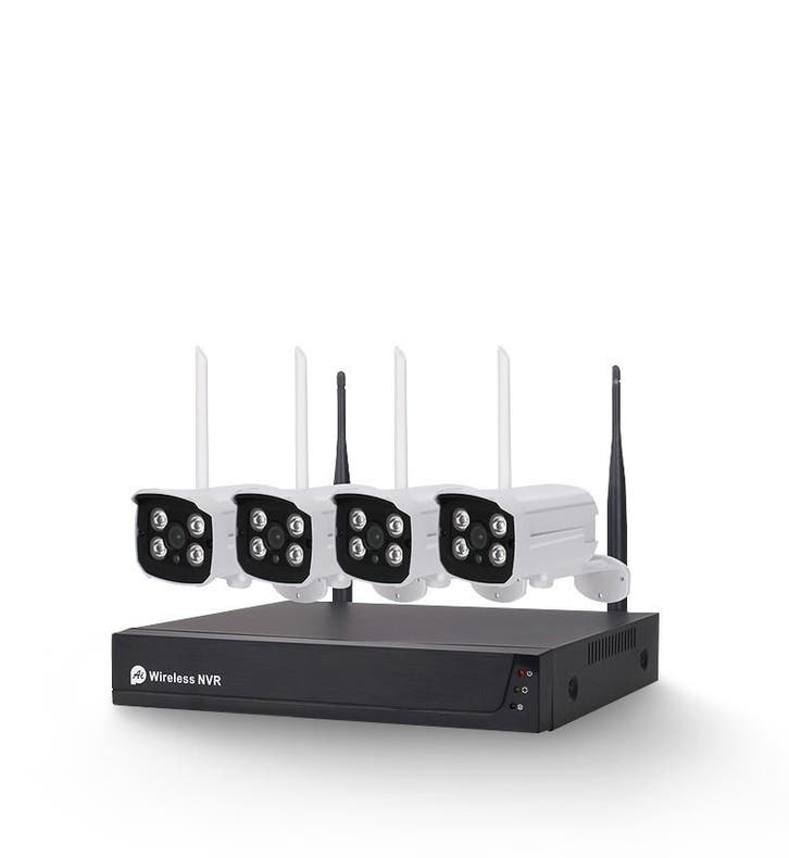 DrPhone SecureVision 4CH 5MP Draadloze WiFi NVR Camera Kit -, Audio, Tv en Foto, Videocamera's Digitaal, Nieuw, Verzenden