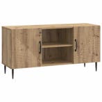 vidaXL TV Kast Artisanaal eiken 102 x 34,5 x 50 cm Bewerkt, Verzenden
