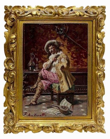 Federico Andreotti (1847-1930) - Moschettiere con liuto