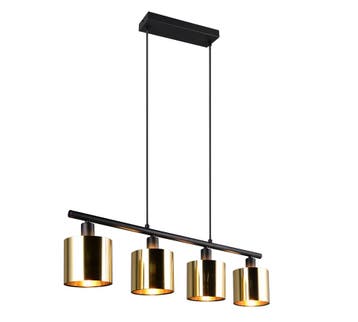 Trio JASON hanglamp | E14 Fitting | goudkleurig | Ø 12 cm |, Verzenden