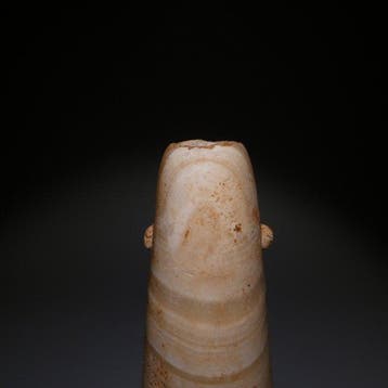 Égypte ancienne Albâtre Alabastron. 15 cm H. Période, Verzamelen