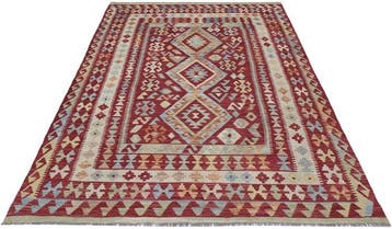 Handgeweven Designer Kelim – Afghan Design - Kelim - 237 cm