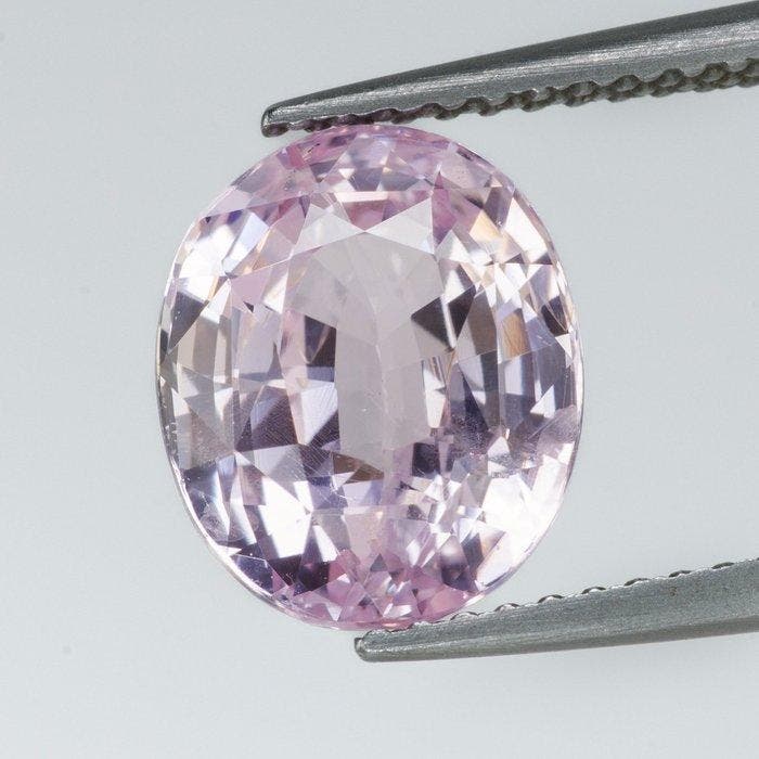 1 pcs Roze, Oranje Saffier - 4.55 ct - Gem research Swiss, Bijoux, Sacs & Beauté, Pierres précieuses